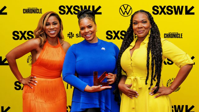 SXSW 2023 Community Service Honorees – (L-R) Precious Azurée, Meme Styles and Shirelle McMillan of Measure – Photo by Andy Wenstrand